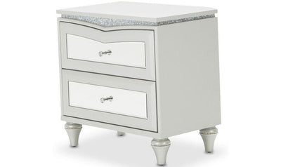 Melrose Plaza Upholstered Night Stand-Nightstands-Leahyco