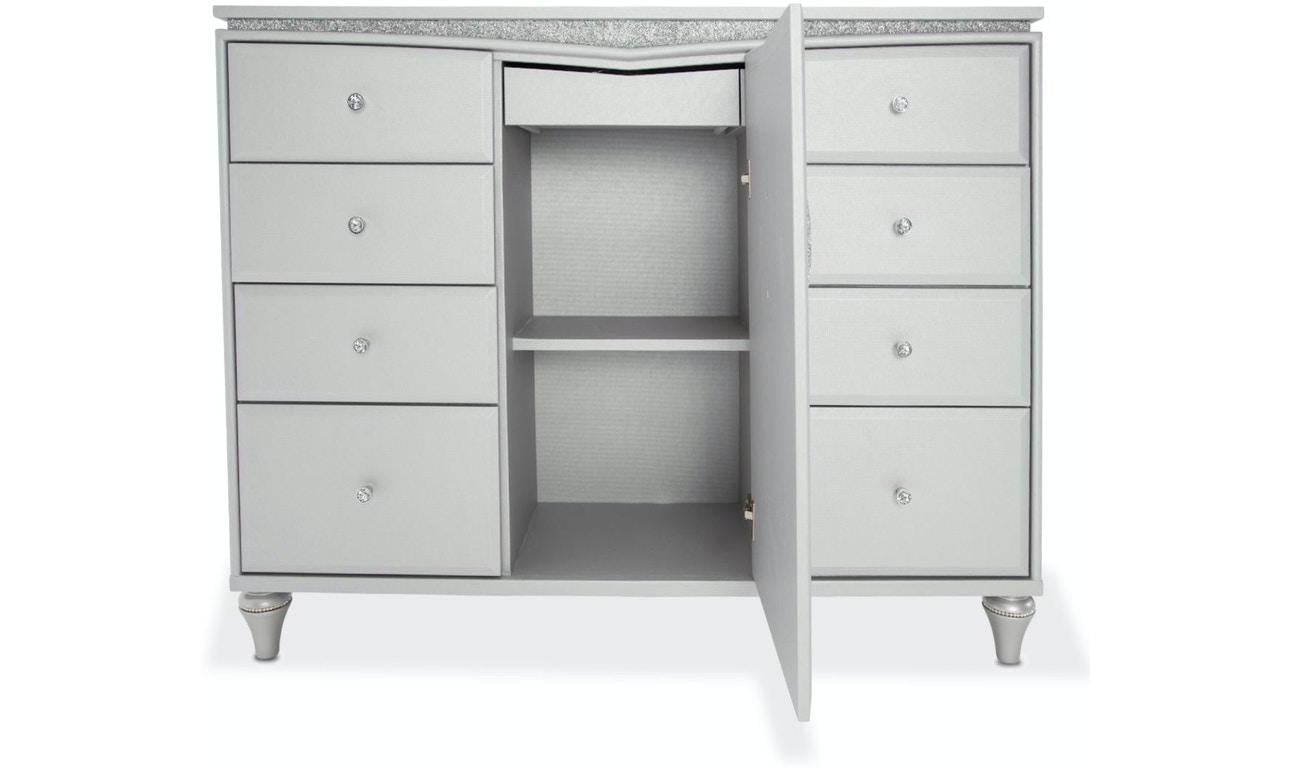 Melrose plaza Upholstered Storage Dresser-Dressers-Leahyco