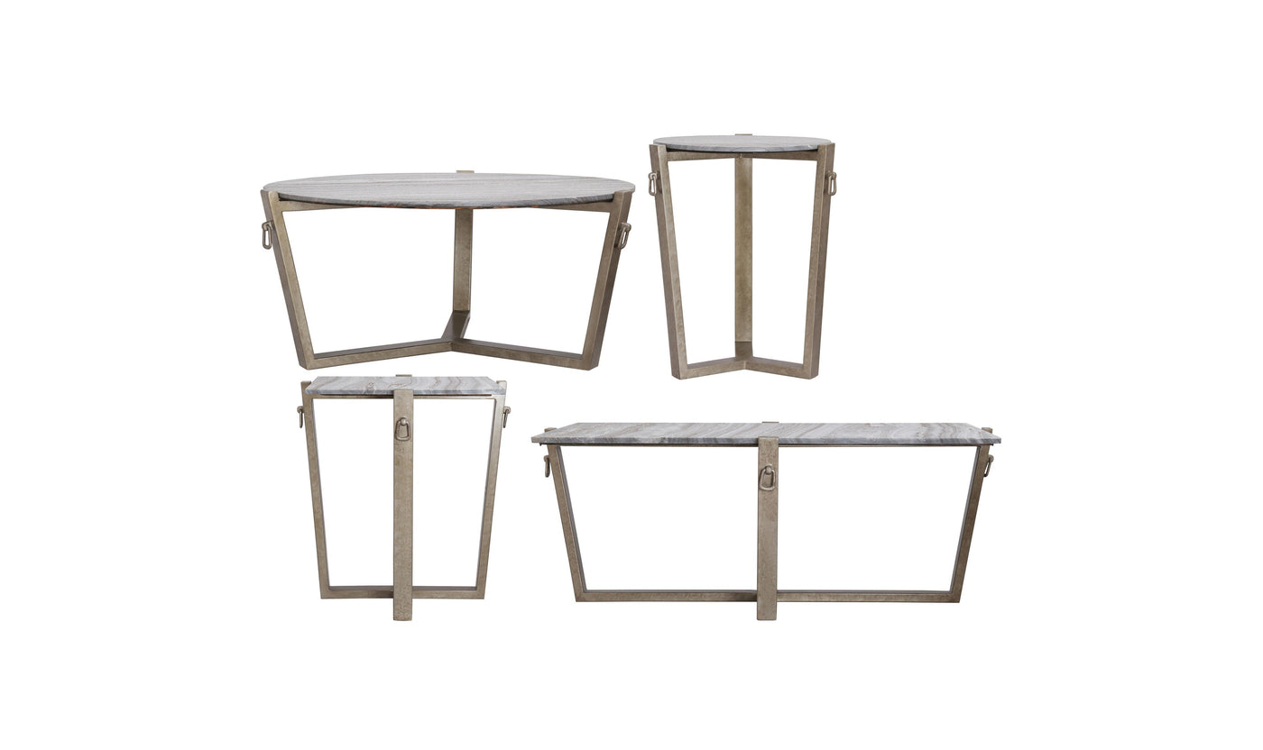 Mercedes Round End Table-End Tables-Leahyco