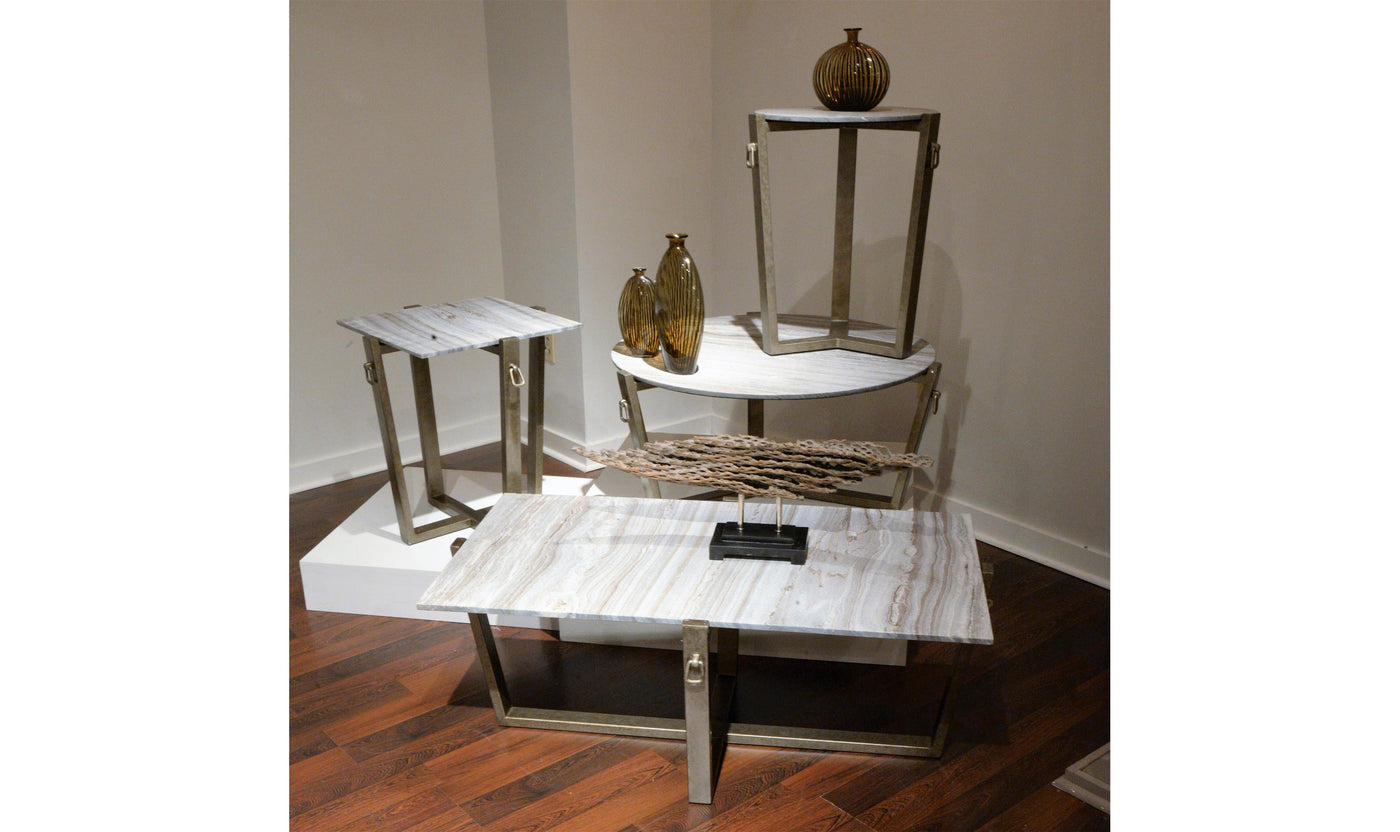 Mercedes Square End Table-End Tables-Leahyco