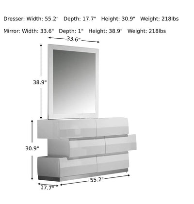 Milan Dresser with Mirror-Dressers-Leahyco