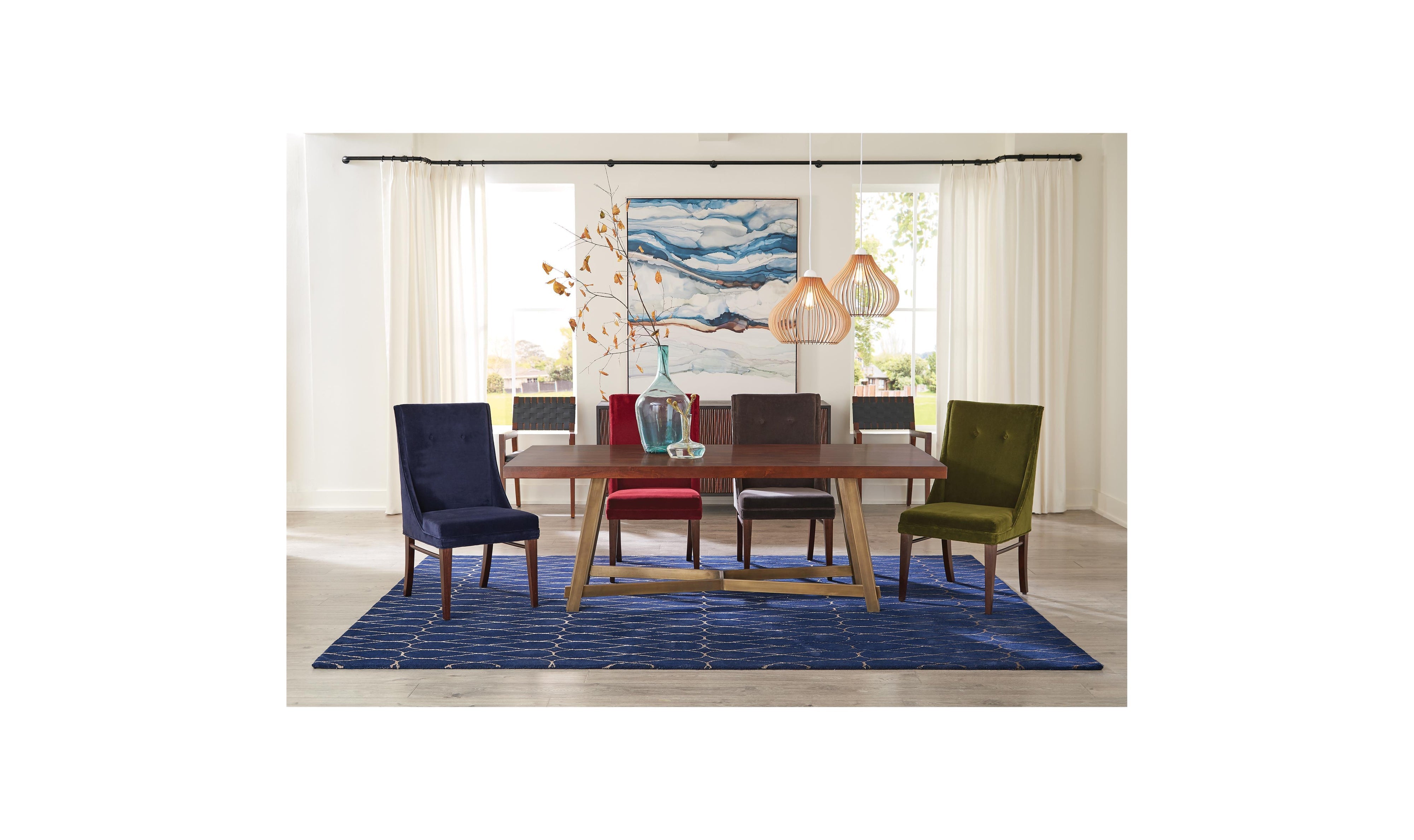 Mix-n-match Chairs Ivy Velvet Side Chair 2in-Dining Side Chairs-Leahyco