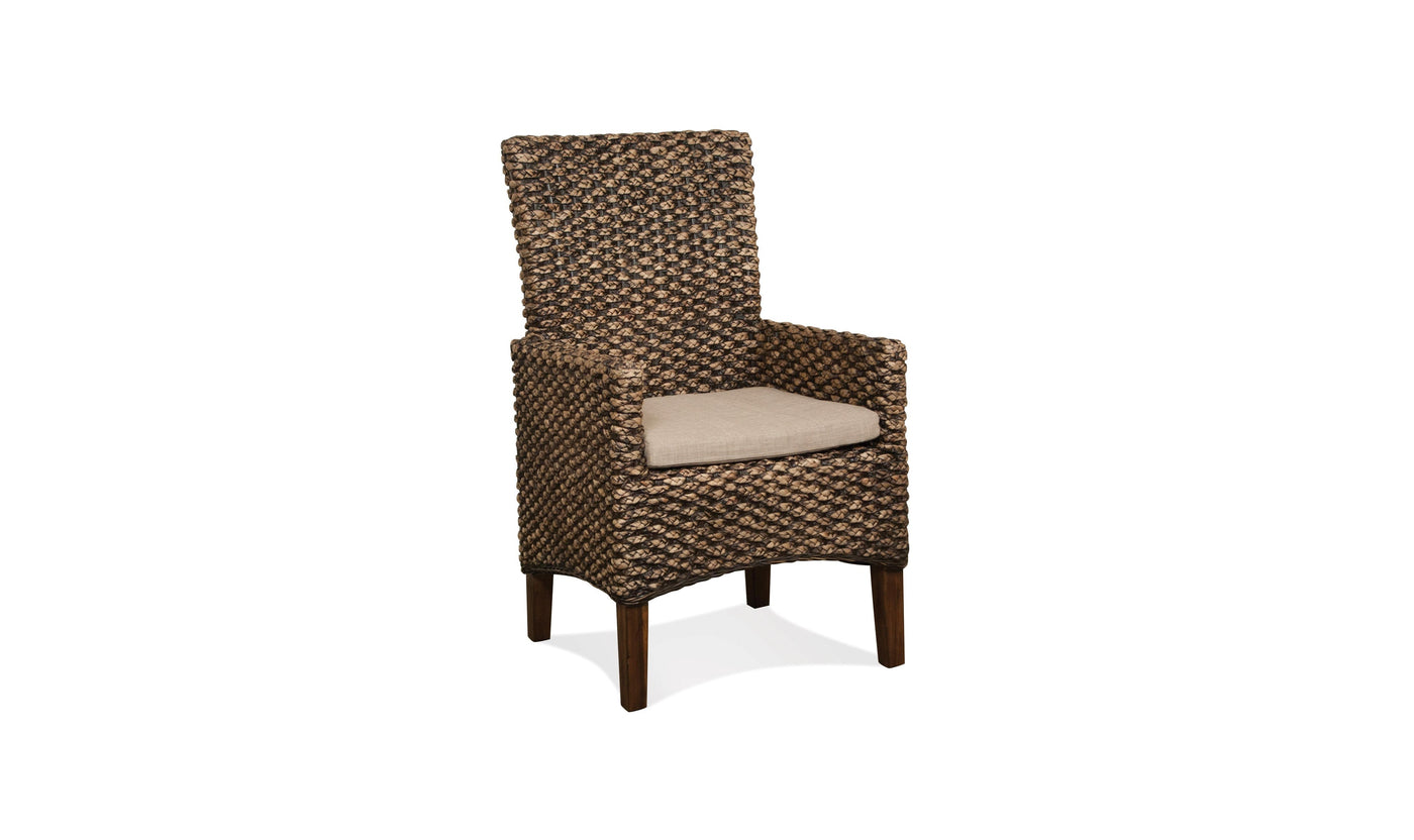 Mix-n-match Chairs Woven Arm Uph Chair 2in-Dining Arm Chairs-Leahyco