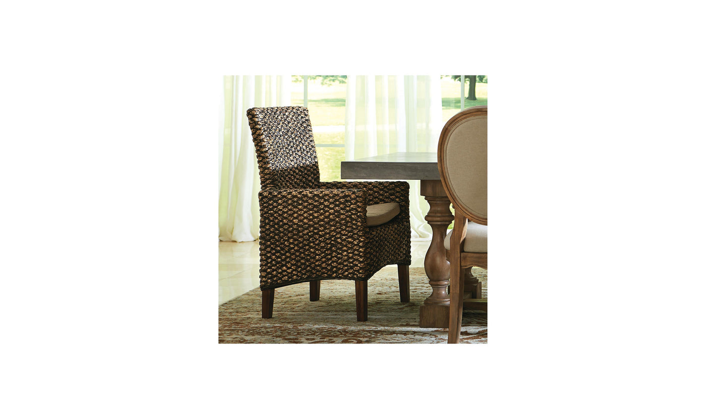 Mix-n-match Chairs Woven Arm Uph Chair 2in-Dining Arm Chairs-Leahyco