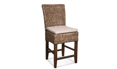 Mix-n-match Chairs Woven Contr Uph Stool 2in-Stools-Leahyco