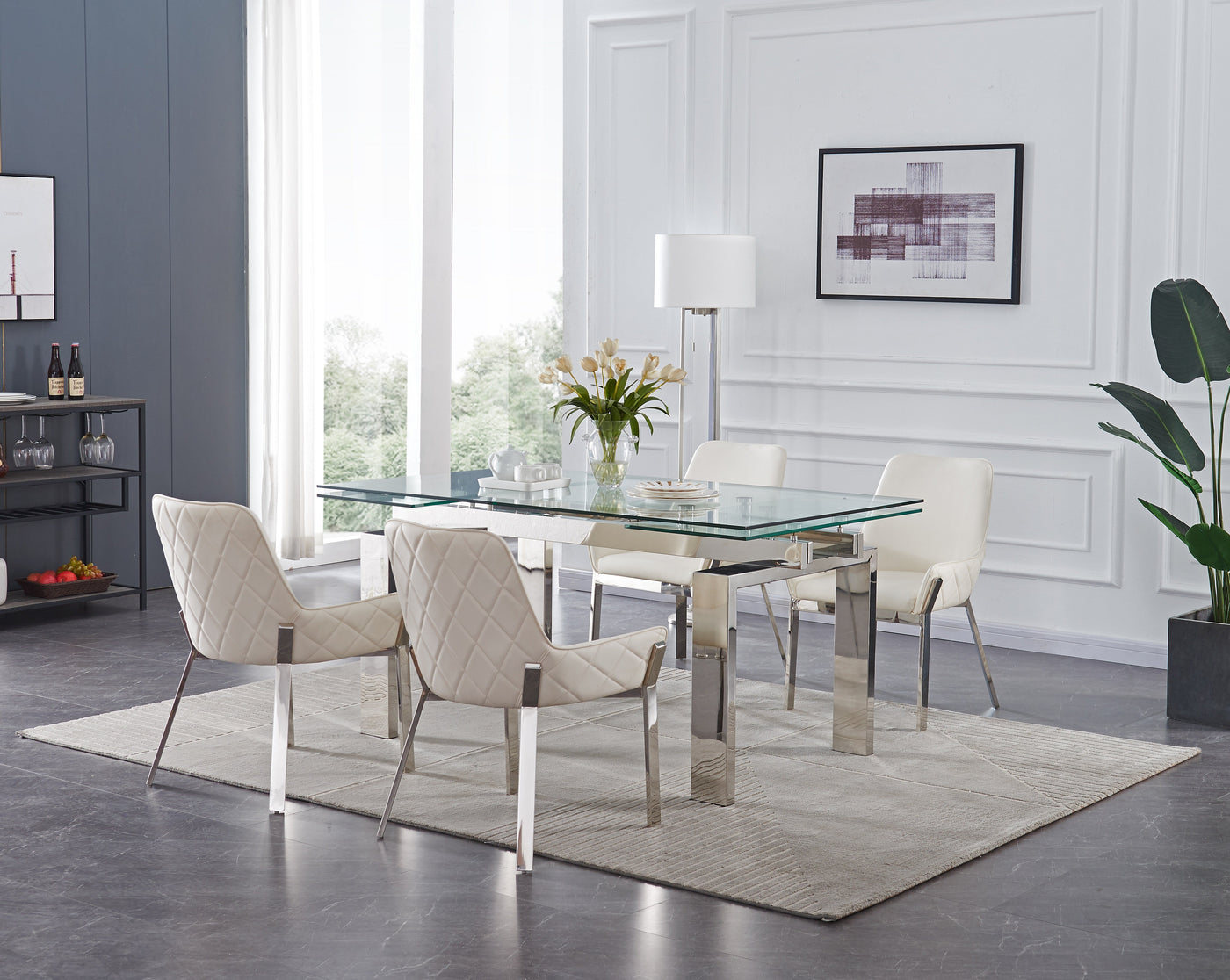 Moda Extendable Dining Table-Dining Tables-Leahyco