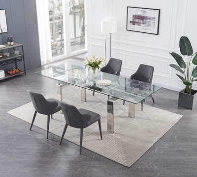 Moda Extendable Dining Table-Dining Tables-Leahyco