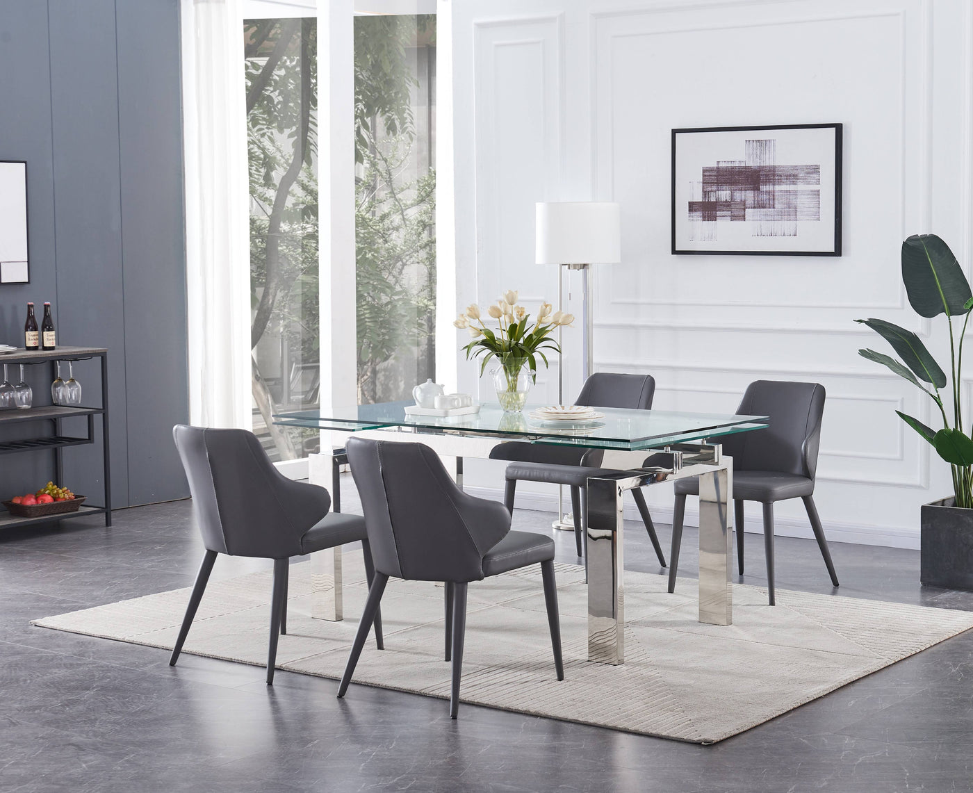 Moda Extendable Dining Table-Dining Tables-Leahyco