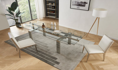 Moda Extendable Dining Table-Dining Tables-Leahyco