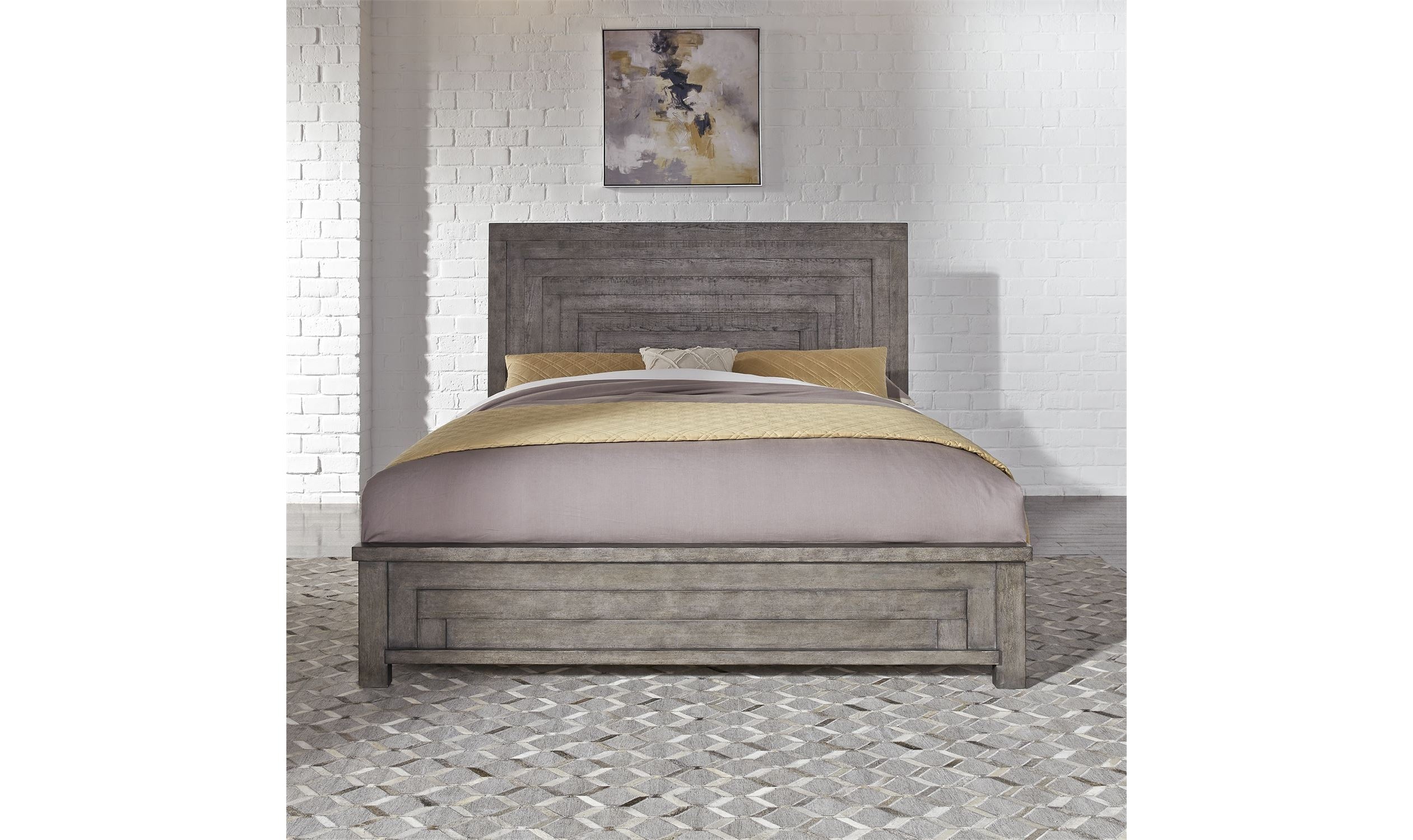 Modern Farmhouse Panel Bed-Beds-Leahyco