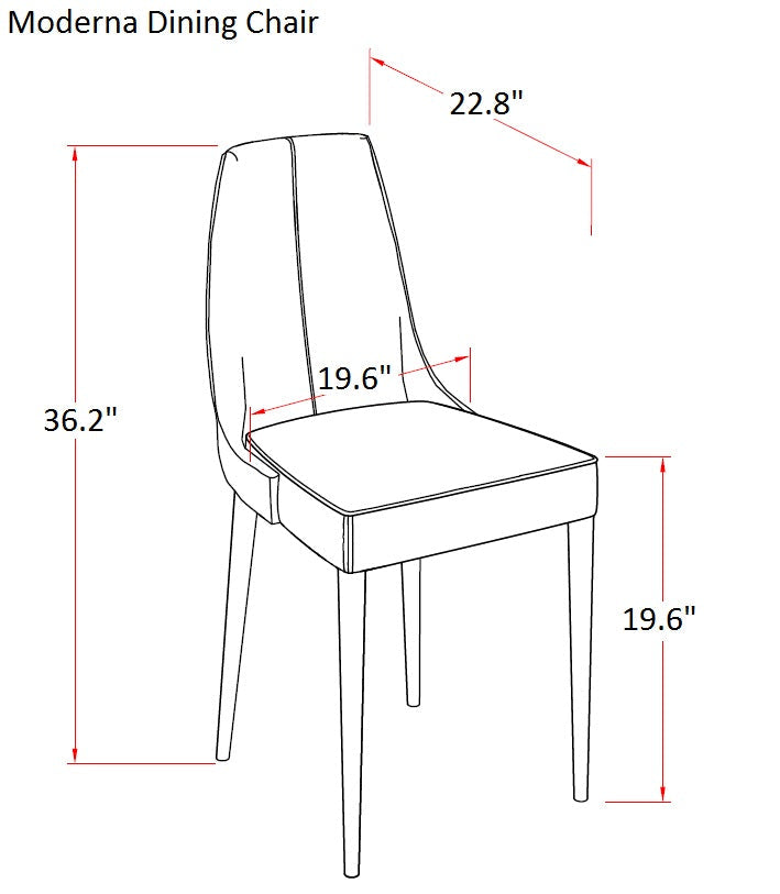 Moderna Dining Chair-Dining Side Chairs-Leahyco