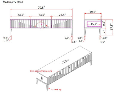 Moderna TV Base-Entertainment Centers & Tv Stands-Leahyco