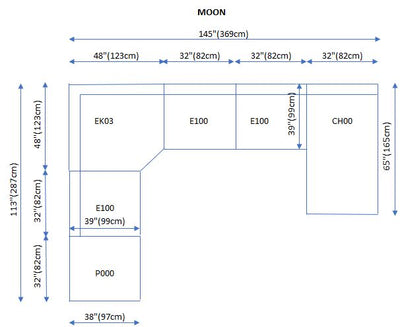 Moon Sectional Sofa-Sectional Sofas-Leahyco