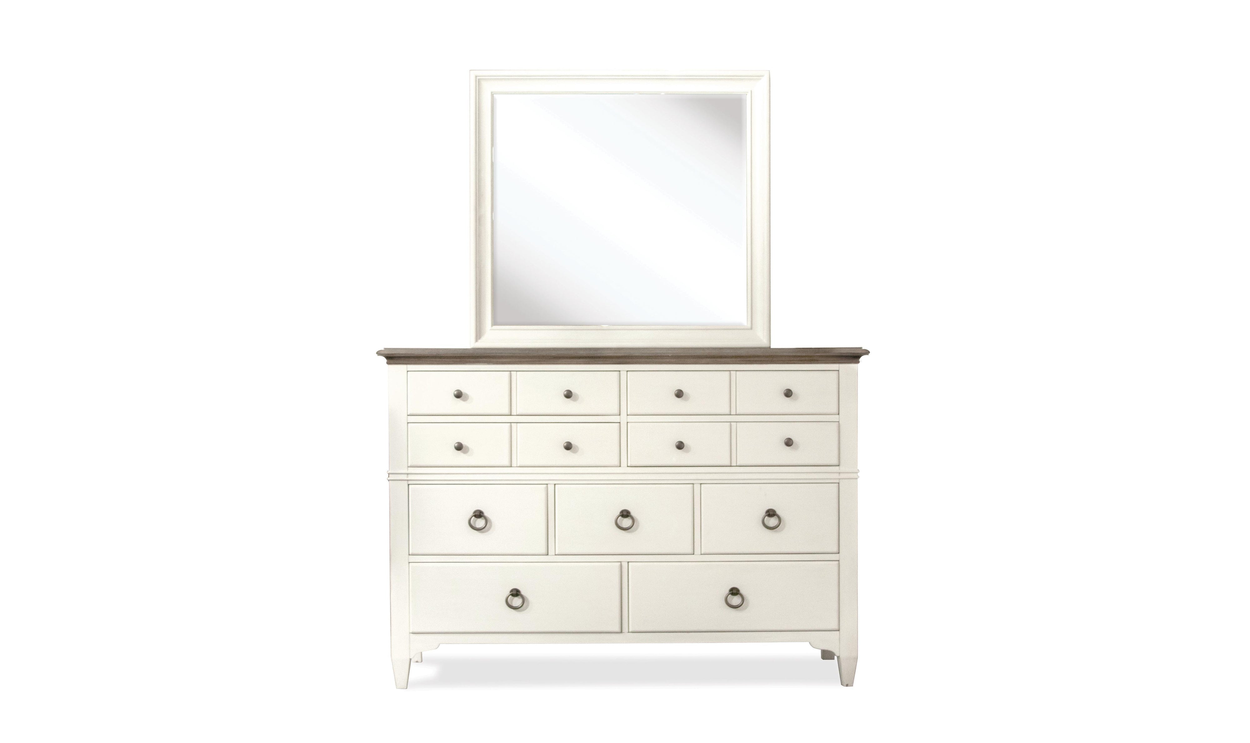 Myra 9-drawer Dressers - White-Dressers-Leahyco