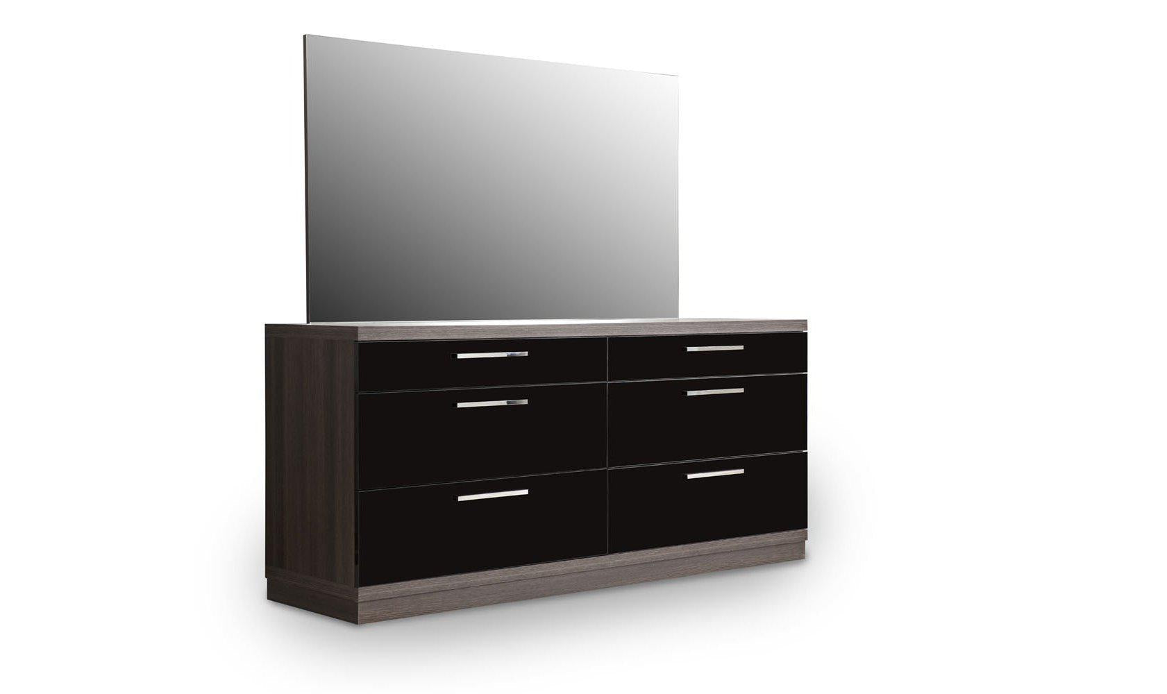 Napoli 6-Drawer Dresser and Mirror-Dressers-Leahyco