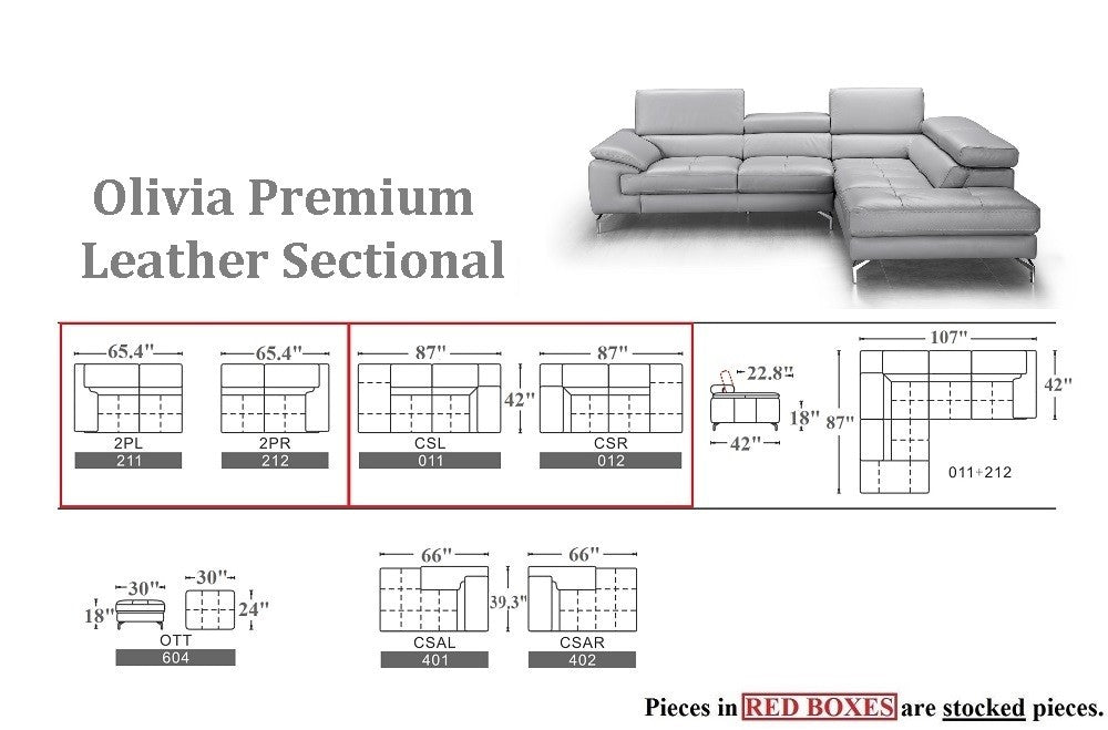 Olivia Premium Sectional Sofa-Sectional Sofas-Leahyco