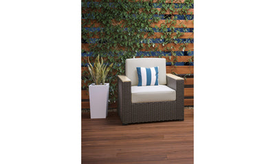 Palm Springs Arm Chair - Brown-Outdoor Chairs-Leahyco