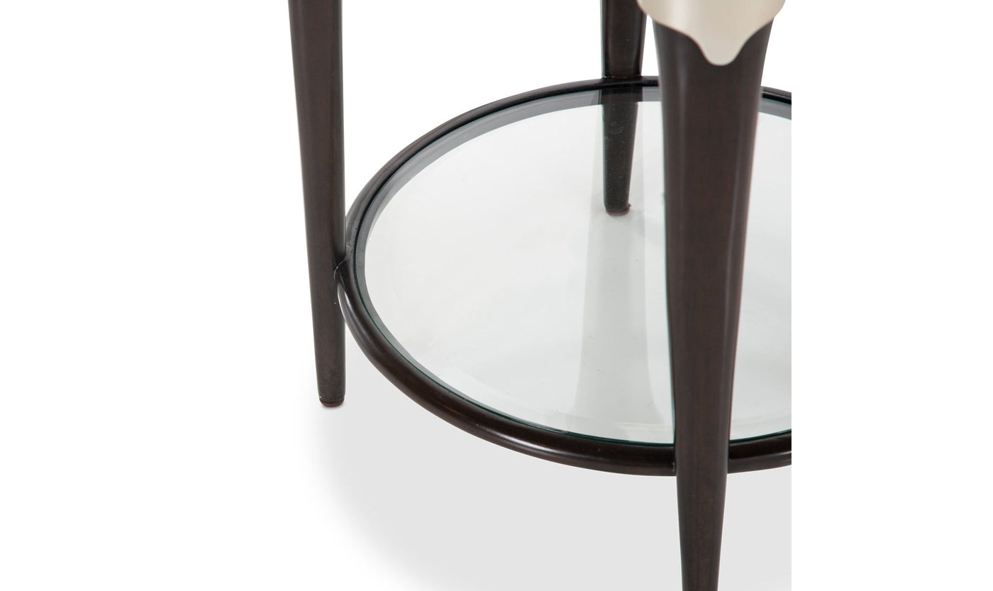 Paris Chic Round Accent Table-Accent Tables-Leahyco