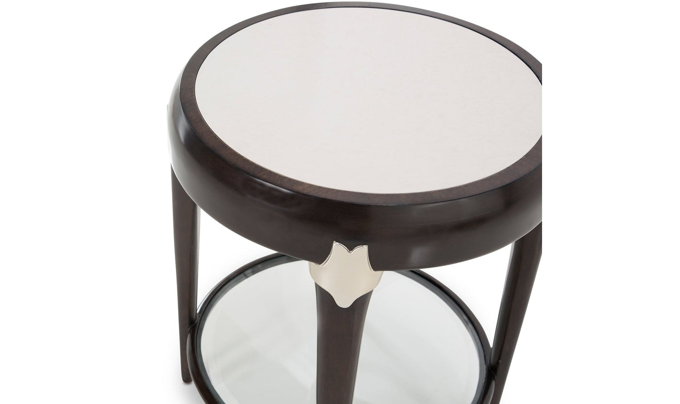 Paris Chic Round Accent Table-Accent Tables-Leahyco