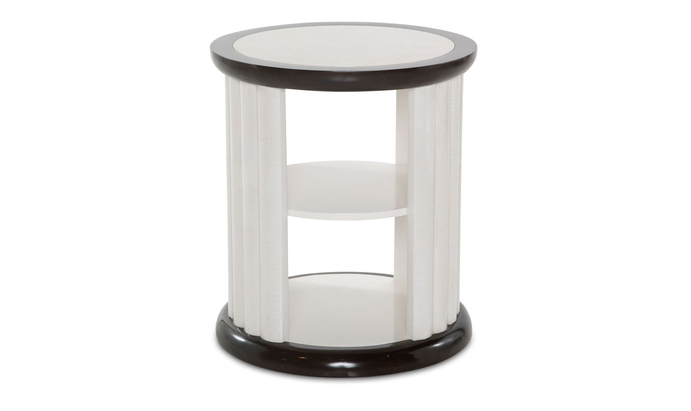 Paris Chic Round End Table-End Tables-Leahyco