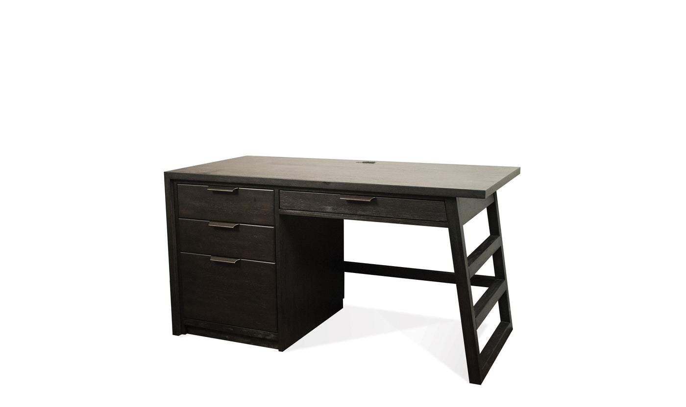 Perspectives Single Pedestal Desk-Desks-Leahyco