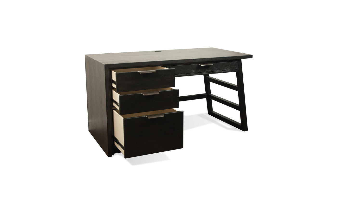 Perspectives Single Pedestal Desk-Desks-Leahyco