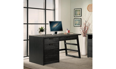 Perspectives Single Pedestal Desk-Desks-Leahyco