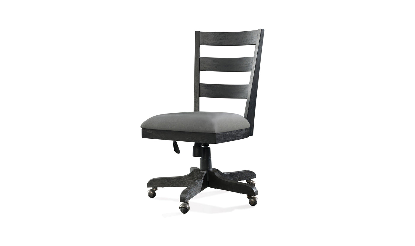 Perspectives Wood Back Uph Desk Chair-Desk Chairs-Leahyco