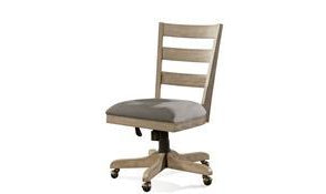 Perspectives Wood Back Uph Desk Chair-Desk Chairs-Leahyco