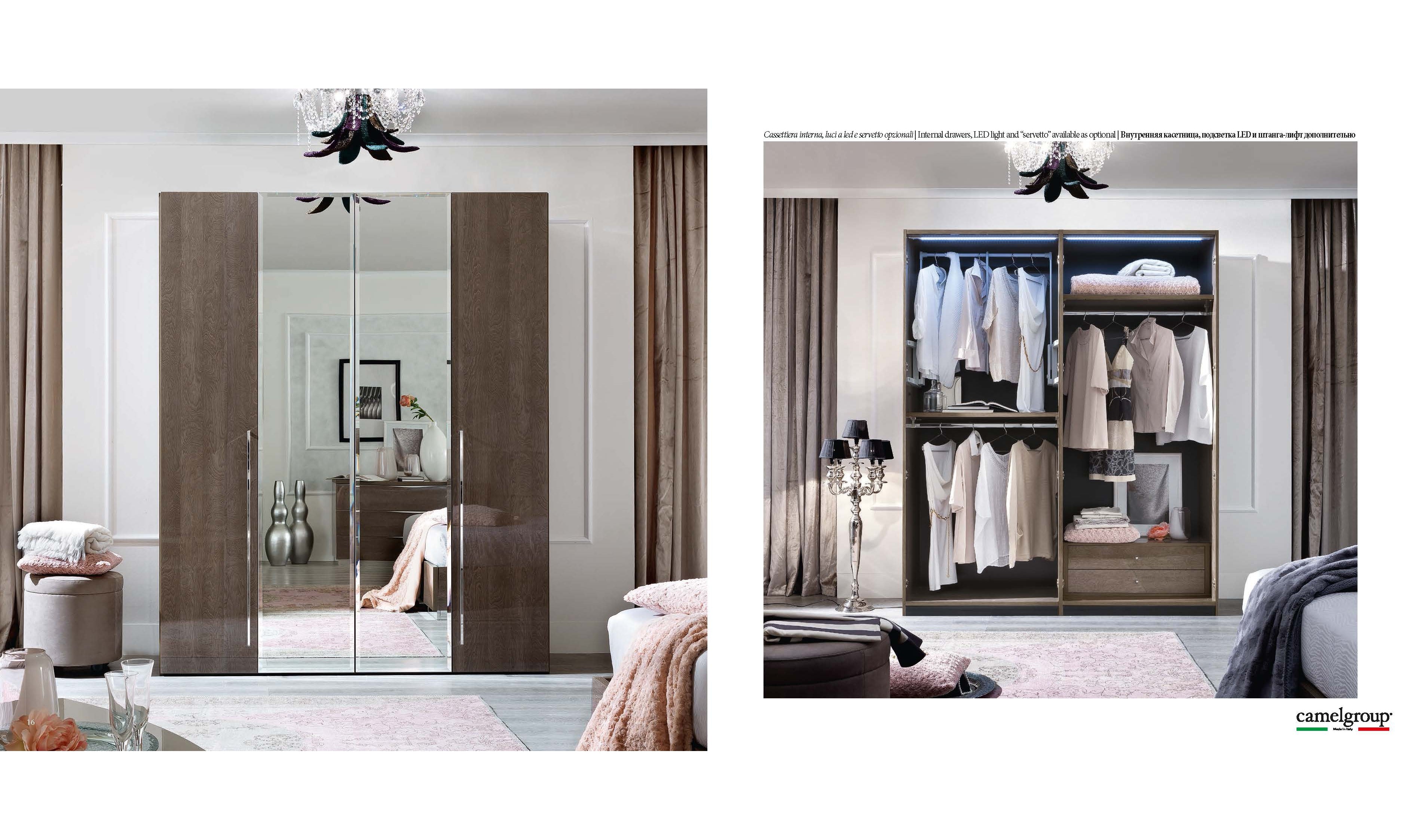 Platinum Wardrobe with Mirrors-Wardrobes-Leahyco