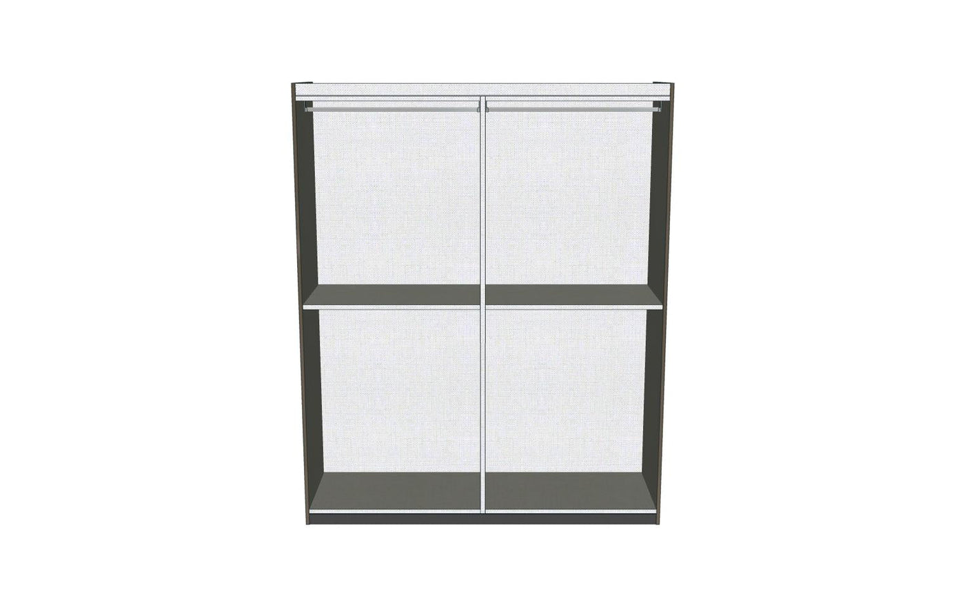 Platinum Wardrobe with Mirrors-Wardrobes-Leahyco