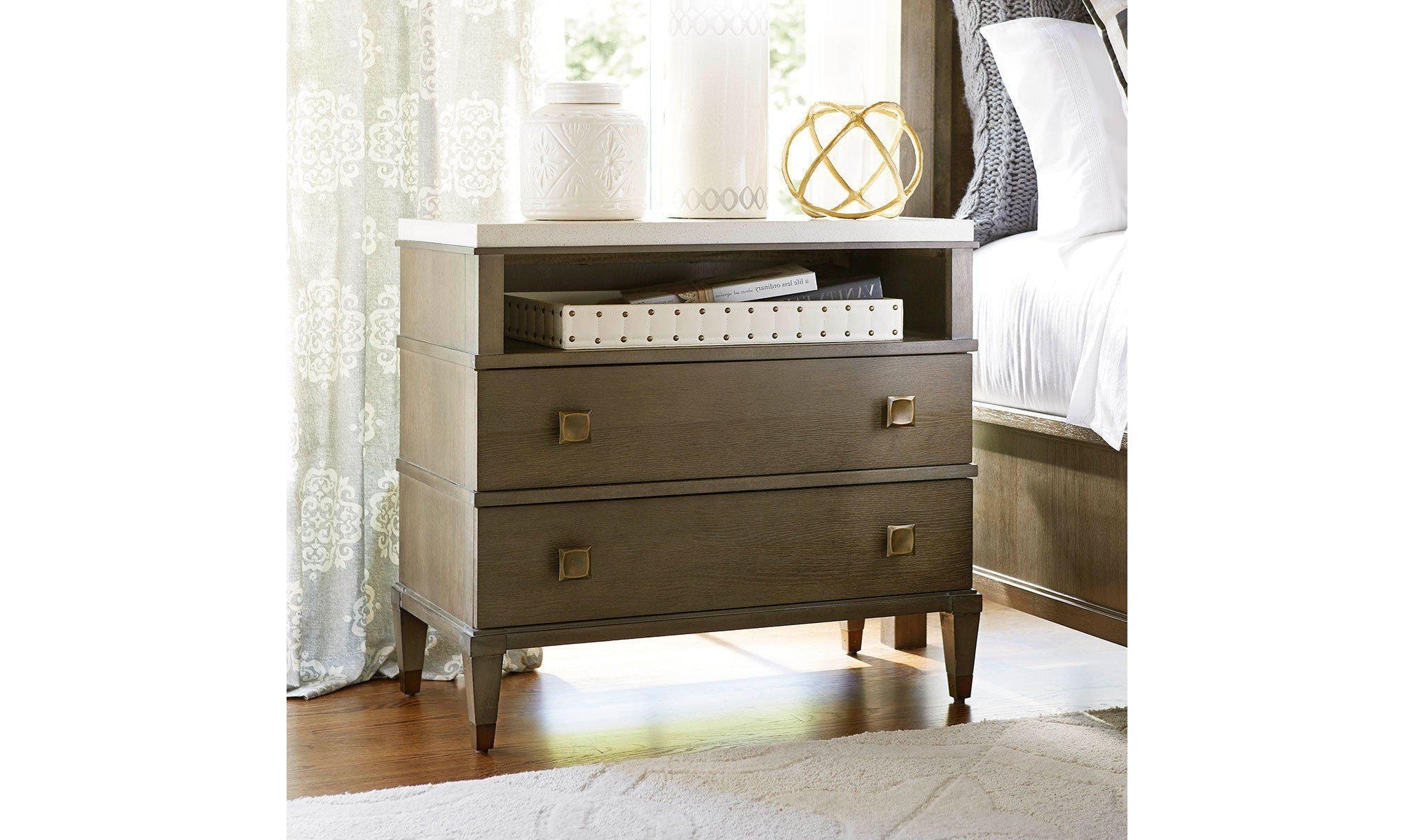 Playlist 2 Drawer Nightstand-Nightstands-Leahyco