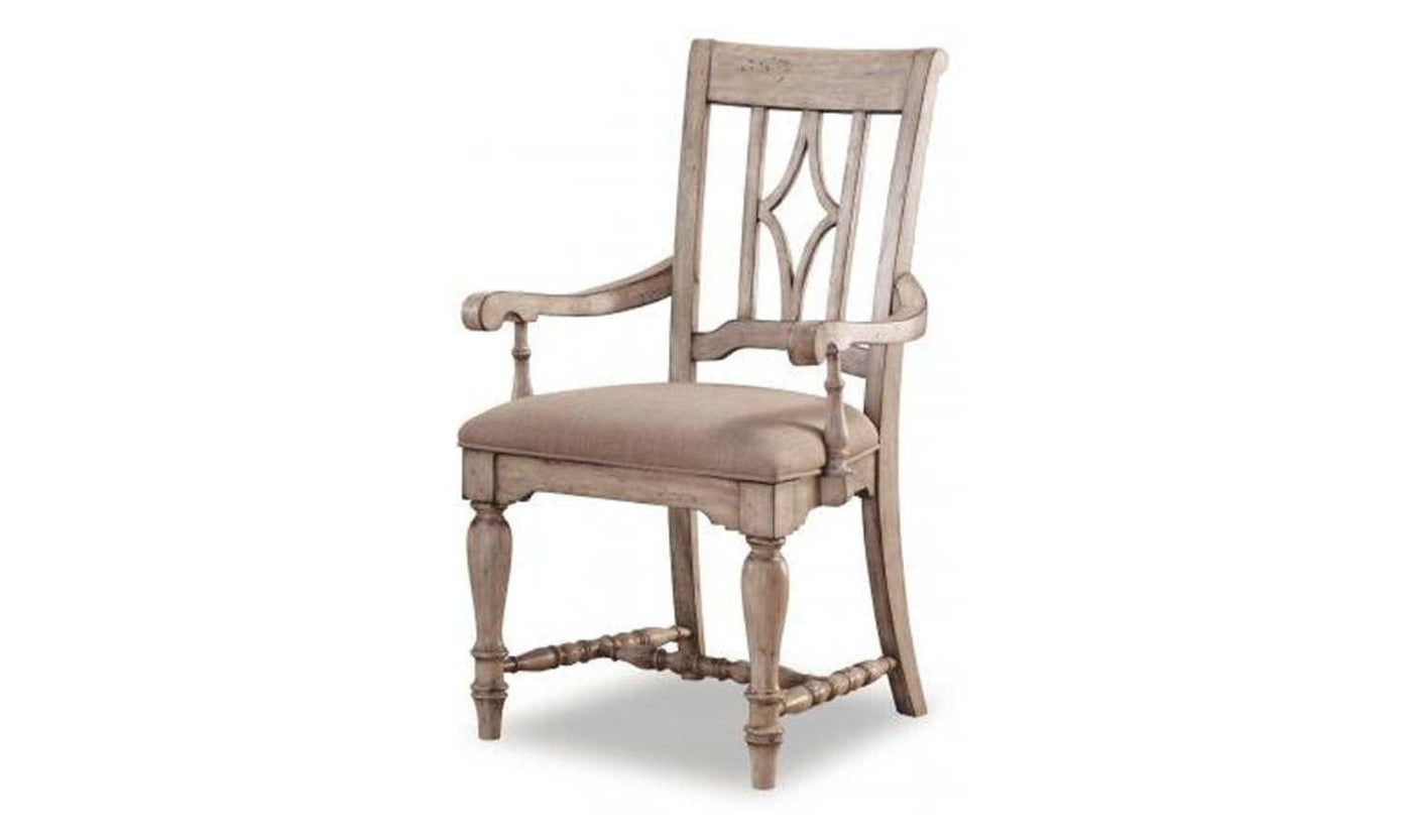 Plymouth Upholstered Arm Dining Chair-Dining Arm Chairs-Leahyco