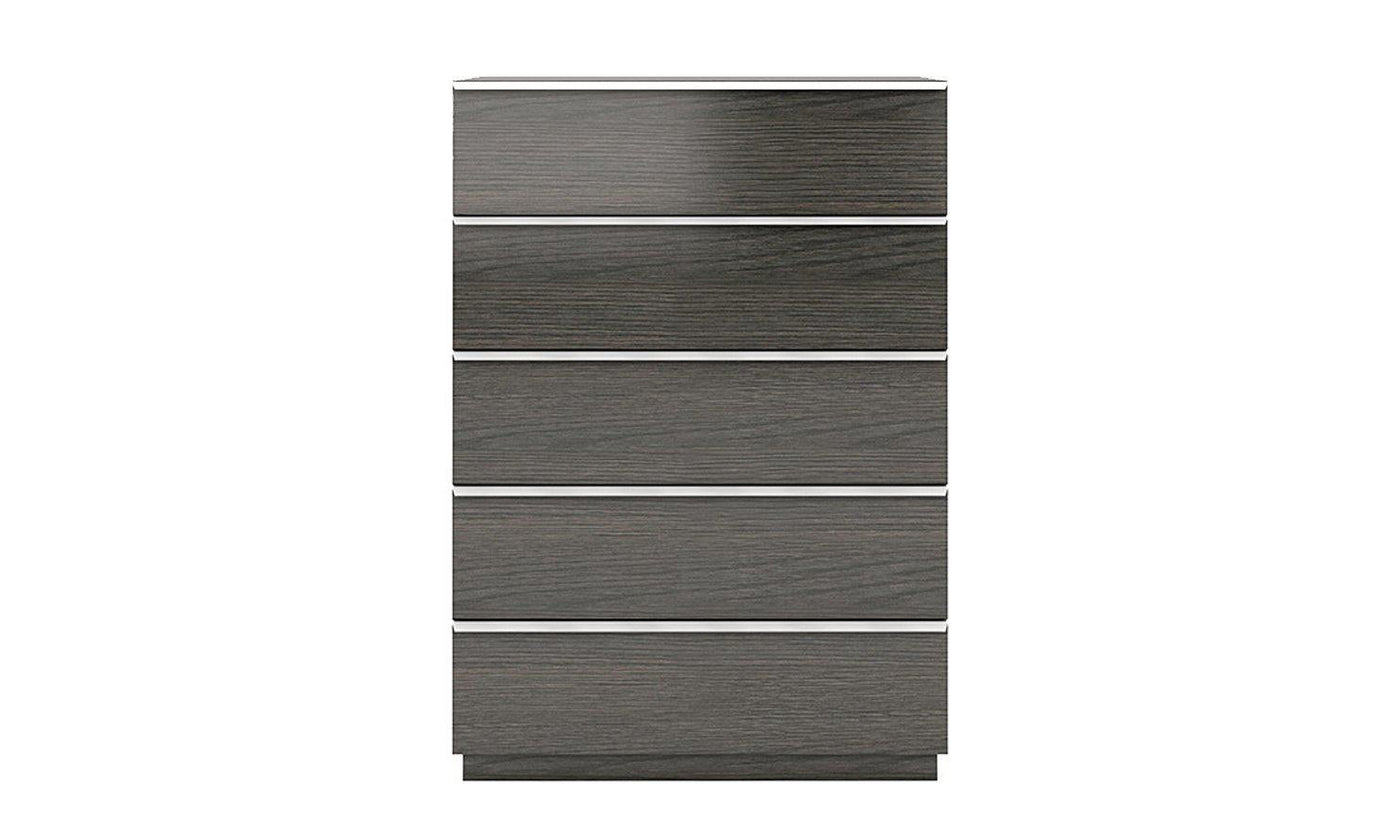 Porto 5-Drawer Chest, Ash Grey-Storage Chests-Leahyco