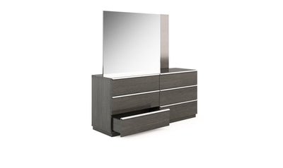 Porto 6-Drawer Dresser & Mirror-Dressers-Leahyco