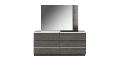 Porto 6-Drawer Dresser & Mirror-Dressers-Leahyco