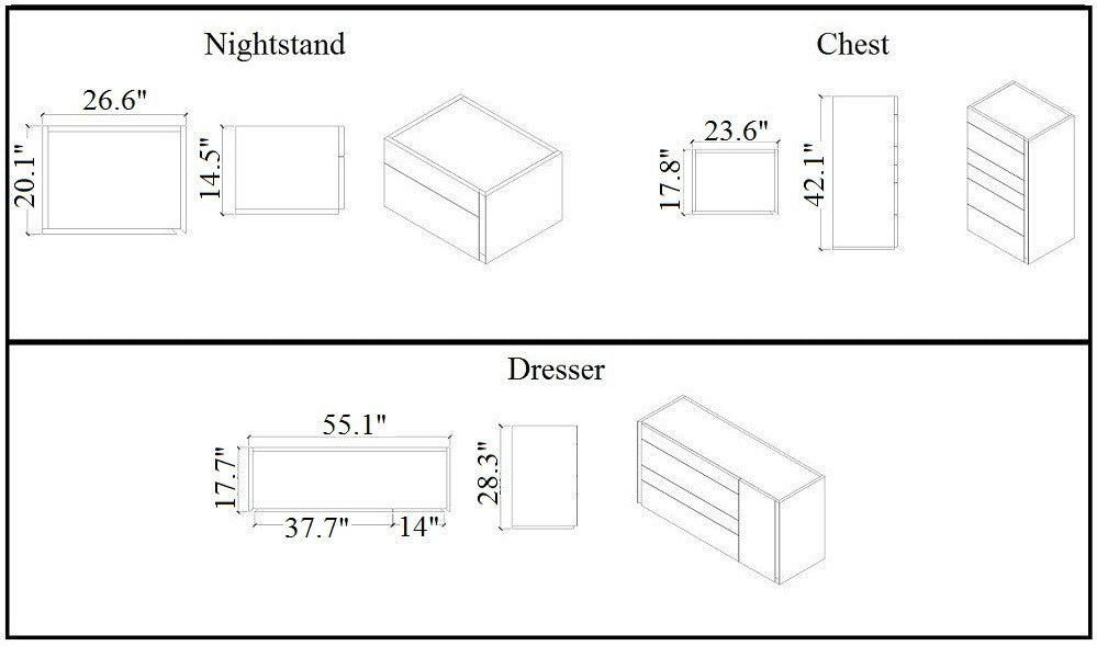 Porto Dresser-Dressers-Leahyco