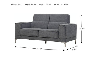 Radian Loveseat-Loveseats-Leahyco