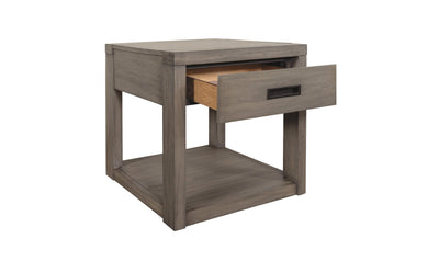 Riata Gray End Table-End Tables-Leahyco