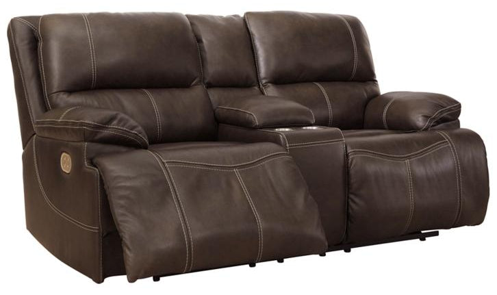 Ricmen Power Reclining Loveseat with Console-Loveseats-Leahyco