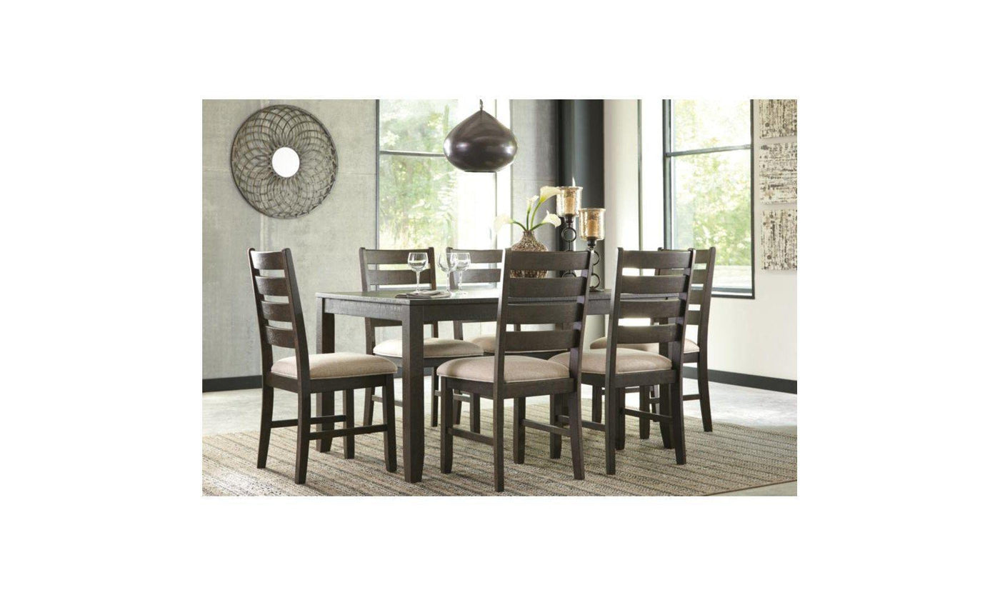 Rokane Dining Room Table Set (7/CN)-Dining Sets-Leahyco