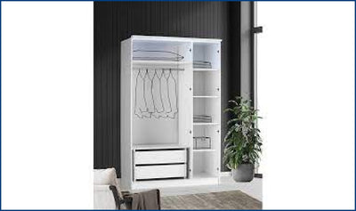 Roma 3 Door Wardrobe-Wardrobes-Leahyco