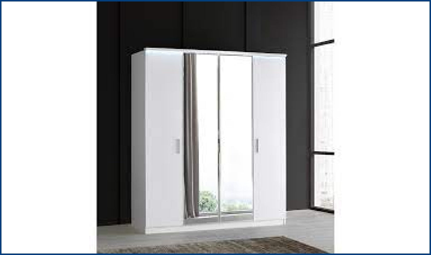 Roma 3 Door Wardrobe-Wardrobes-Leahyco