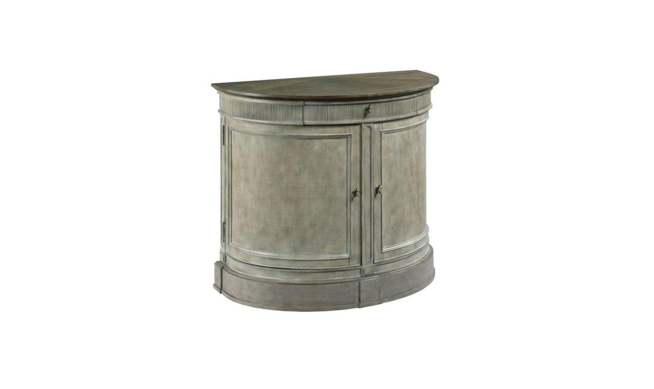 SAVONA DEMILUNE BACHELOR CHEST VERSAILLE FINISH-Storage Chests-Leahyco