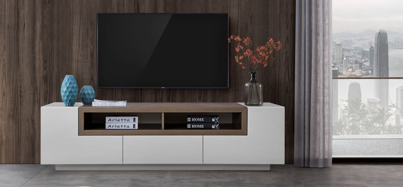 Serpentine TV Stand-Entertainment Centers & Tv Stands-Leahyco