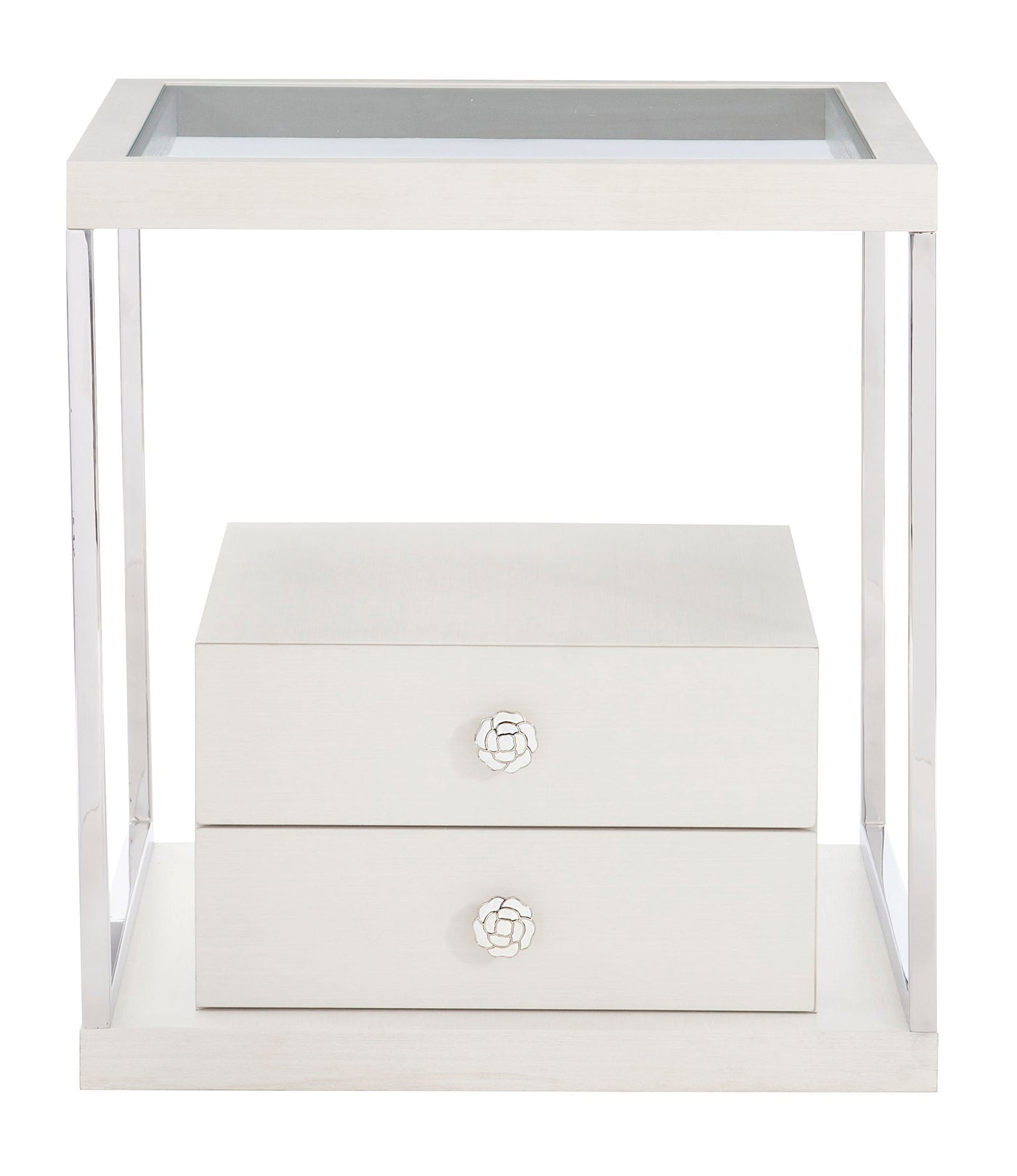 Silhouette 2-Drawers Side Table-End Tables-Leahyco