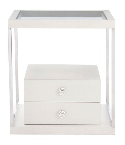 Silhouette 2-Drawers Side Table-End Tables-Leahyco