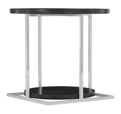 Silhouette Black Side Table-End Tables-Leahyco