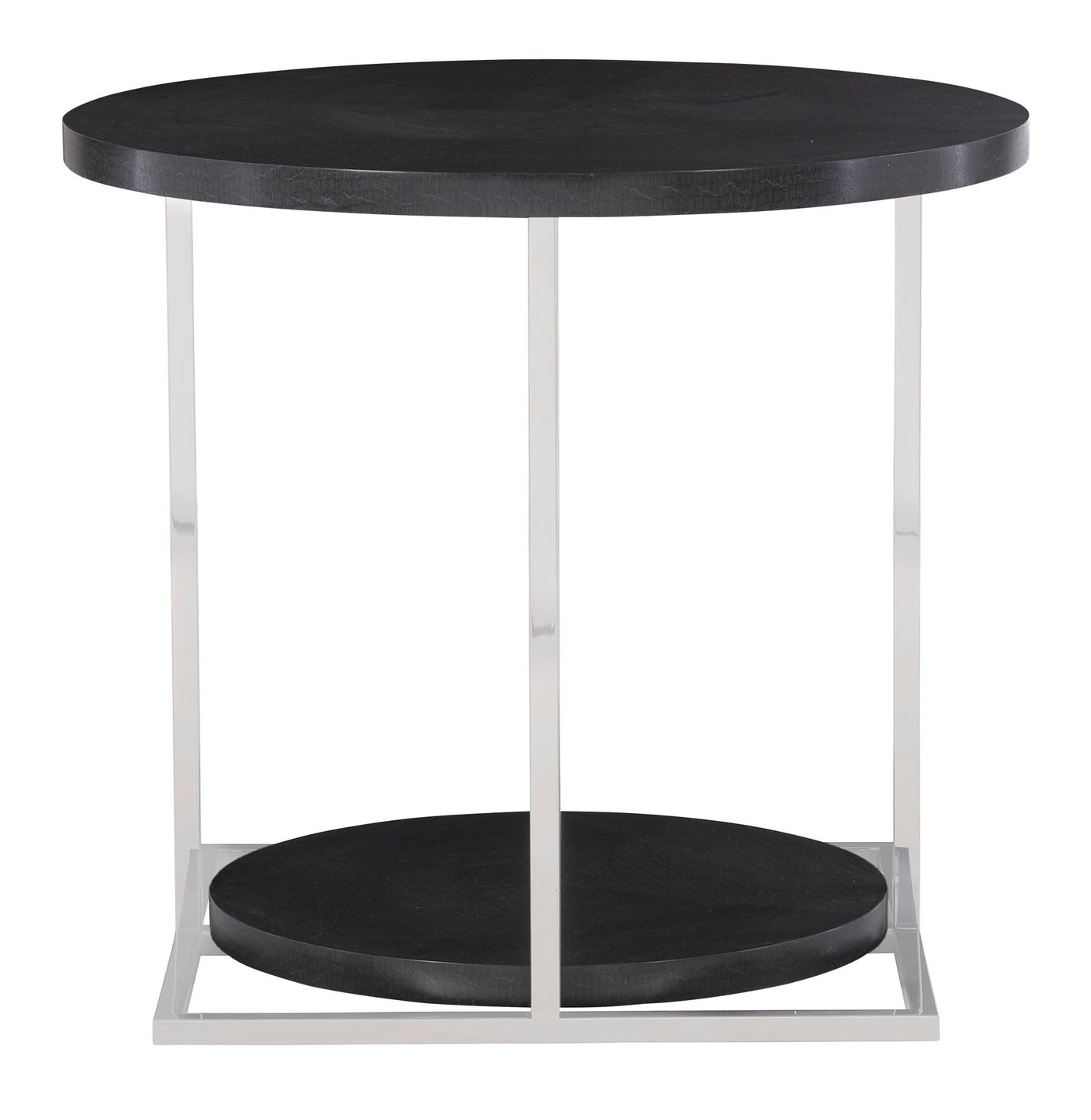 Silhouette Black Side Table-End Tables-Leahyco