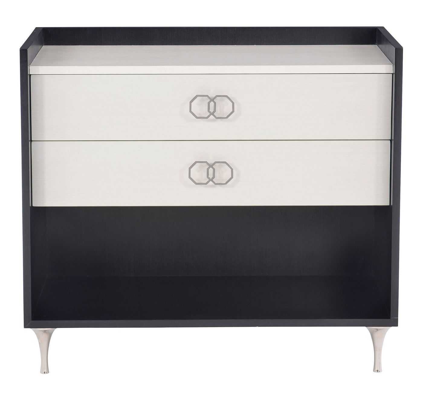 Silhouette Dual-Tone Nightstand-Nightstands-Leahyco